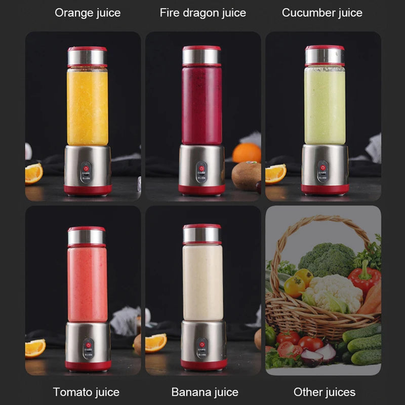 450ml Electric Rechargeable Juicer Blender